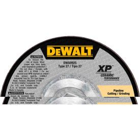 Dewalt DWA8925 DeWalt DWA8925 XP Ceramic Metal Grinding Wheels Type 27 7" x 5/8" -11 24 Grit Ceramic image.