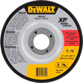 Dewalt DWA8933 DeWalt DWA8933 XP Ceramic Metal Grinding Wheels Type 27 4-1/2" x 7/8" 24 Grit Ceramic image.