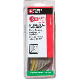 Dewalt PDA15250-1 Porter-Cable 15 Gauge DA Style Angled Finish, 2-1/2" Long, 1000/Qty image.