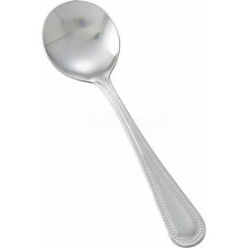 Winco  Dwl Industries Co. 0005-04 Winco 0005-04 Dots Bouillon Spoon, 12/Pack image.