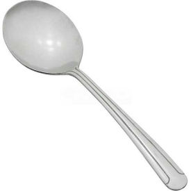 Winco  Dwl Industries Co. 0014-04 Winco 0014-04 Heavy Dominion Bouillon Spoon, 12/Pack image.