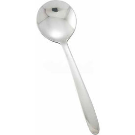 Winco  Dwl Industries Co. 0019-04 Winco 0019-04 Flute Bouillon Spoon, 12/Pack image.