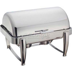 Winco  Dwl Industries Co. 101B Winco 101B Half-Size Chafer, 8 Qt., Roll Top image.