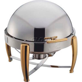 Winco  Dwl Industries Co. 103A Winco 103A Full-Size Round Chafer, 6 Qt., Roll Top image.