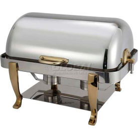 Winco  Dwl Industries Co. 108A Winco 108A Full-Size Chafer, 8 Qt., Roll Top image.