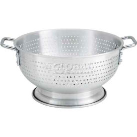 Winco  Dwl Industries Co. ALO-11BH Winco ALO-11BH Colander W/ Base, 11 Qt, 15"D, Aluminum image.