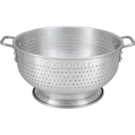 Winco  Dwl Industries Co. ALO-16BH Winco ALO-16BH Colander W/ Base, 16 Qt, 16"D, Aluminum image.