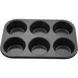 Winco  Dwl Industries Co. AMF-6NS Winco AMF-6NS Tin Plate Non-Stick Muffin Pan, 6 Cup image.