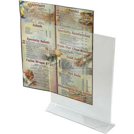 Winco  Dwl Industries Co. ATCH-811 Winco ATCH-811 Table Card Holder, Acrylic image.
