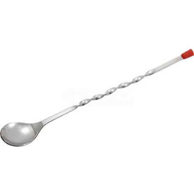 Winco  Dwl Industries Co. BPS-11 Winco BPS-11 Bar Spoon Steel w/Red Knob, Stainless Steel, 11"L, Red Knob image.