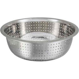 Winco  Dwl Industries Co. CCOD-13S Winco CCOD-13S Chinese Style Colander, 13"D, Stainless Steel image.