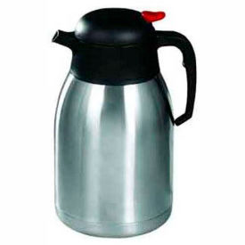 Winco  Dwl Industries Co. CF-2.0 Winco CF-2.0 Stainless Steel Lined Carafe, 2 L image.