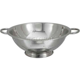 Winco  Dwl Industries Co. COD-5 Winco COD-5 Colander W/ Base, 5 Qt., 12"D, Stainless Steel image.