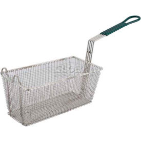 Winco  Dwl Industries Co. FB-30 Winco FB-30 Heavy Duty Fry Basket, Rectangle, Green Plastic image.