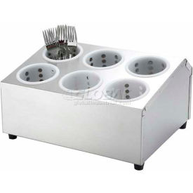 Winco  Dwl Industries Co. FC-6H Winco FC-6H Flatware Cylinder Holder, 6 Hole, 2 Tiers, image.