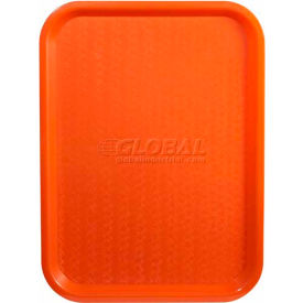 Winco  Dwl Industries Co. FFT-1216O Winco FFT-1216O Fast Food Tray, Orange, 12"x 16" image.