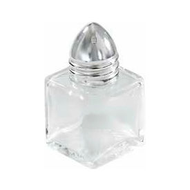 Winco  Dwl Industries Co. G-100 Winco G-100 Square Shakers W/ Chrome Plated Tops, 12/Pack image.