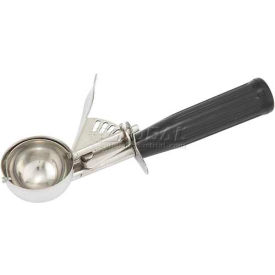 Winco  Dwl Industries Co. ICD-30 Winco ICD-30 Ice Cream Disher W/ Plastic Handle, Size #30, Black image.