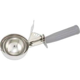 Winco  Dwl Industries Co. ICD-8 Winco ICD-8 Ice Cream Disher W/ Plastic Handle, Size #8, Gray image.