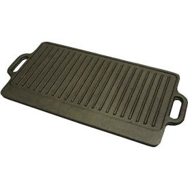 Winco  Dwl Industries Co. IGD-2095 Winco IGD-2095 Cast Iron Griddle, 20"L, 10"W, Black Coating image.