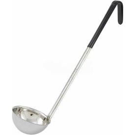 Winco  Dwl Industries Co. LDC-6 Winco LDC-6 Single Piece Ladle, 6 oz, Black, 13", Stainless Steel image.