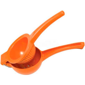 Winco  Dwl Industries Co. LS-9O Winco LS-9O Orange Squeezer, Enamel Coated Aluminum, 9-1/8"L, Orange image.