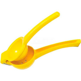 Winco  Dwl Industries Co. LS-9Y Winco LS-9Y Lemon Squeezer, Enamel Coated Aluminum, 8-3/4"L, Yellow image.