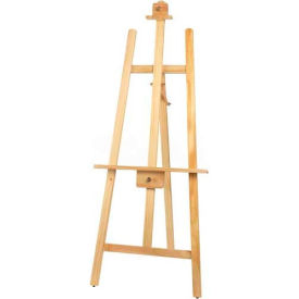 Winco  Dwl Industries Co. MBBE-1 Winco MBBE-1 Display Easel, 24"W, 62"H, Natural Wood image.