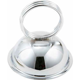 Winco  Dwl Industries Co. MH-2 Winco MH-2 Ring Clip Menu Holder, 5-1/2"W, 2-1/8"H, Stainless Steel image.