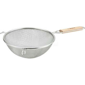 Winco  Dwl Industries Co. MS3A-8D Winco MS3A-8D Double Fine Mesh, 8" Diameter, Stainless Steel image.