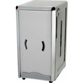 Winco  Dwl Industries Co. NH-7 Winco NH-7 Countertop Napkin Dispenser, 4-3/4"L, 3-3/4"W, 7-1/2"H, Stainless Steel image.