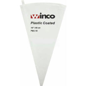 Winco  Dwl Industries Co. PBC-16 Winco PBC-16 Pastry Bag, 16", Cotton, Plastic Coated image.