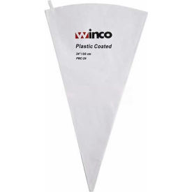 Winco  Dwl Industries Co. PBC-24 Winco PBC-24 Pastry Bag, 24", Cotton, Plastic Coated image.