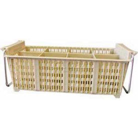 Winco  Dwl Industries Co. PCB-8 Winco PCB-8 -  Flatware Basket with Handle, 8 Compartments, Beige, Half Size image.