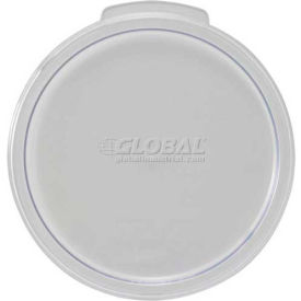 Winco  Dwl Industries Co. PCRC-1 WinCo® Round Storage Container, 6-13/32"L x 5-7/64"W x 4-11/32"H, Clear image.