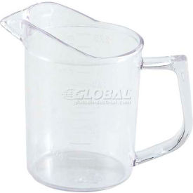 Winco  Dwl Industries Co. PMU-25 Winco PMU-25 Measuring Cup, 1 Cup, Clear, Polycarbonate image.