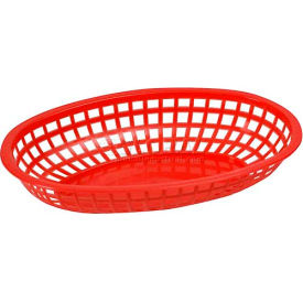 Winco  Dwl Industries Co. POB-R Winco POB-R Oval Fast Food Baskets, 12/Pack image.