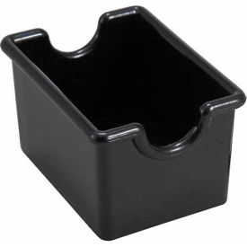 Winco  Dwl Industries Co. PPH-1K Winco PPH-1K Sugar Packet Holders, 3-1/2"L, 2-1/2"W, 2"H, Black, Plastic, 12/Pack image.