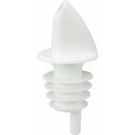 Winco  Dwl Industries Co. PPR-2W Winco PPR-2W Free Flow Pourers, White, 12/Pack image.