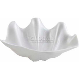 Winco  Dwl Industries Co. PSBW-1W Winco PSBW-1W Shell Bowl, 20 oz, White, Plastic image.