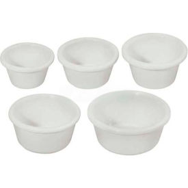 Winco  Dwl Industries Co. RP-2W Winco RP-2W Plain Ramekins, 2 oz, Melamine, White, 12 Per Pack image.