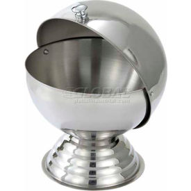 Winco  Dwl Industries Co. SBR-30 Winco SBR-30 Sugar Bowl with Roll Top, 20 oz., 6"D, Stainless Steel image.