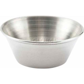 Winco  Dwl Industries Co. SCP-15 Winco SCP-15 Sauce Cup, 1-1/2 oz, Stainless Steel, Stainless Steel, 12/Pack image.