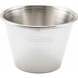Winco  Dwl Industries Co. SCP-25 Winco SCP-25 Sauce Cup, 2-1/2 oz, Round, Stainless Steel, 12/Pack image.