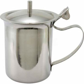 Winco  Dwl Industries Co. SCT-10 Winco SCT-10 Creamer W/ Cover, 10 Oz., Stainless Steel image.