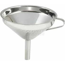 Winco  Dwl Industries Co. SF-5 Winco SF-5 Wide Mouth Funnel, 5"D, Stainless Steel image.