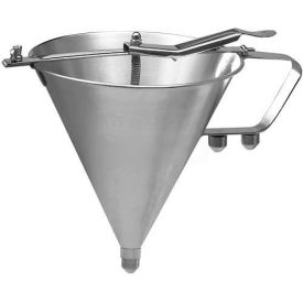 Winco  Dwl Industries Co. SF-7 Winco SF-7 Confectionery Funnel W/ 3 Nozzles, 7-1/2"D, 8-1/4"H, Spring Valve Operated, SS image.