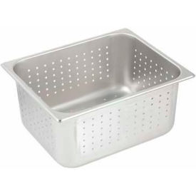 Winco  Dwl Industries Co. SPHP6 Winco SPHP6 Half-Size Steam Table Pan, 10-3/8", 12-3/4"W, 6"H, Stainless Steel, Standard Weight image.
