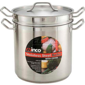 Winco  Dwl Industries Co. SSDB-12 Winco SSDB-12 Double Boiler W/ Cover image.
