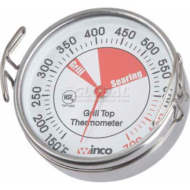 Winco  Dwl Industries Co. TMT-GS2 Winco TMT-GS2 Dial Grill Surface Thermometer with Clip image.